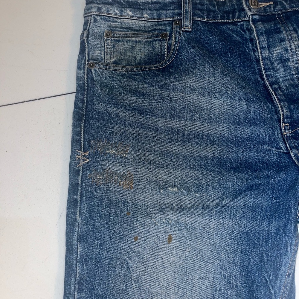 Ksubi Chitch Odyssey Denim Men's Distressed Blue Jeans Size 34 - Picture 5 of 13
